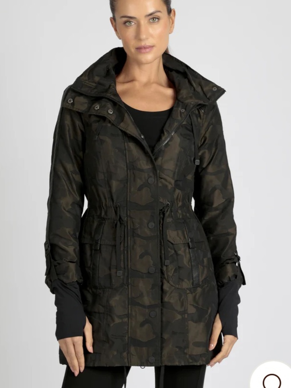 BLANK NOIR ANORAK OLIVE CAMO JACKET